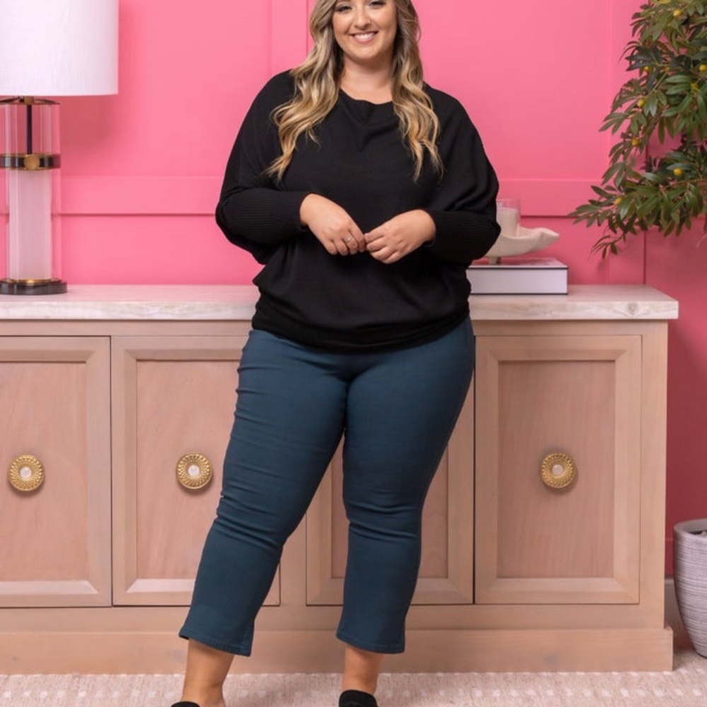 YMI Hyperstretch Kick Flare pants in Teal